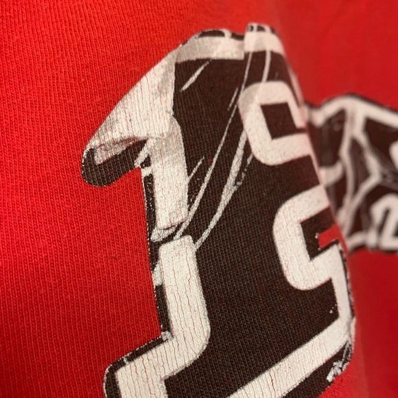 FOX Ruby Red Black Logo T-shirt EUC - Picture 15 of 15